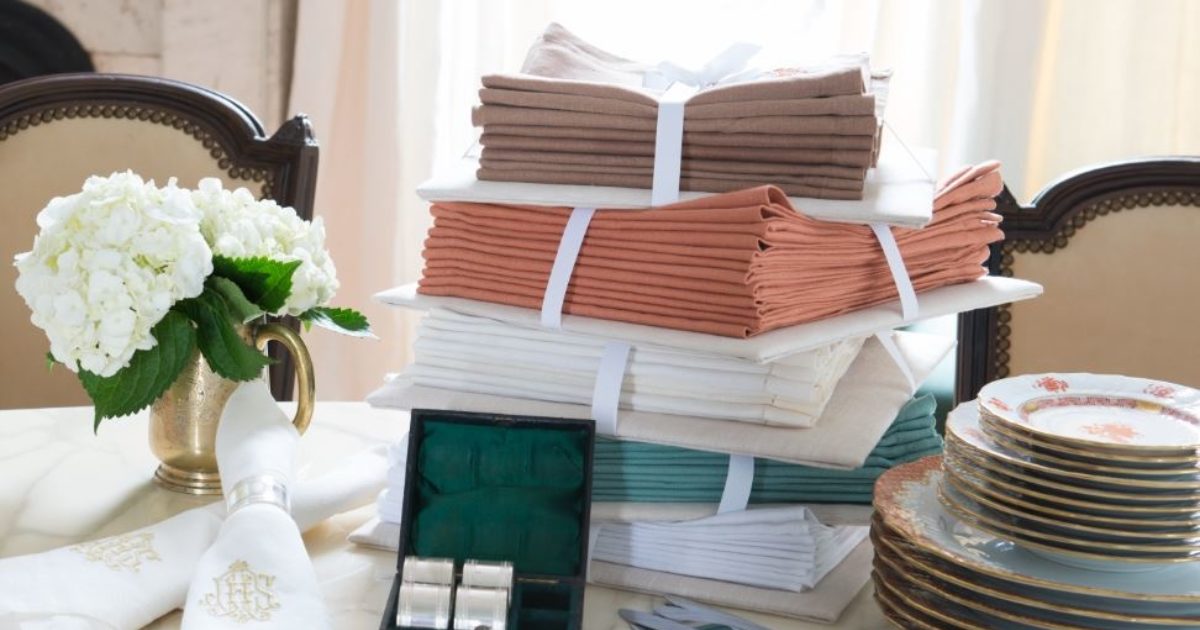 Table Linen Storage Solution Leontine Linens